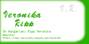 veronika ripp business card